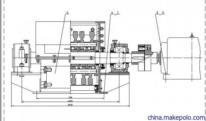 PCB400×175锤式破碎机图纸