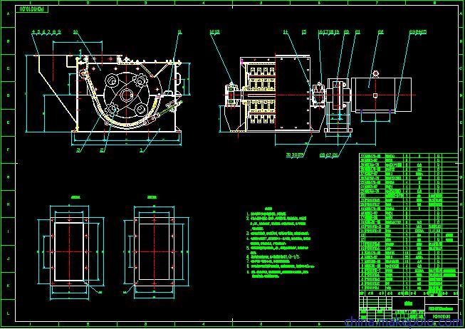 PCB400×175锤式破碎机图纸