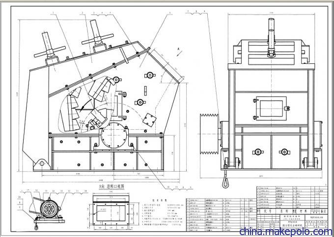 PFC1214反击式破碎机图纸      