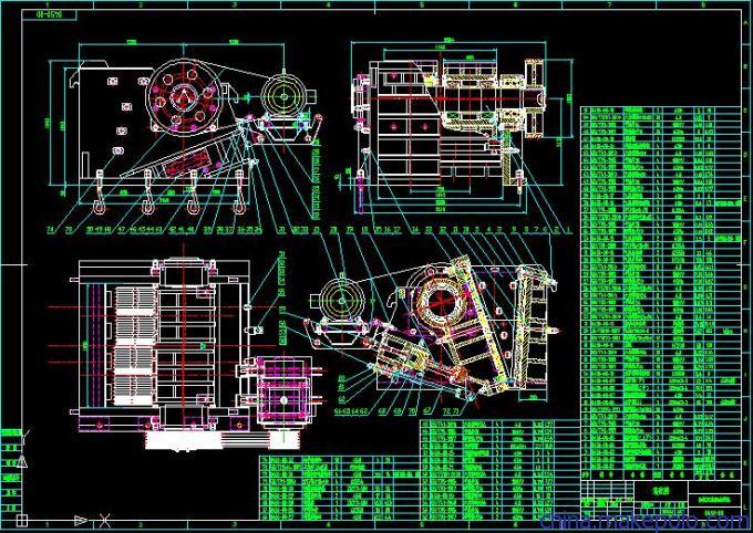 PC900×800锤式破碎机图纸   
