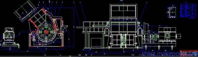 PC900×800锤式破碎机图纸   