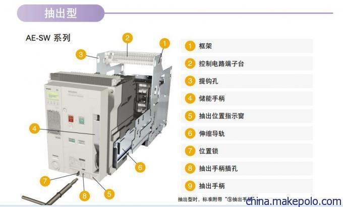 AE1250-SW 4P 1250A 固定式三菱万能断路器 忻州市