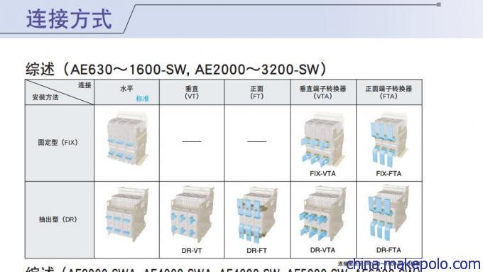 代理低压产品AE2000-SW 3P 2000A D/O MOTOR (W/O UVT)阳江市