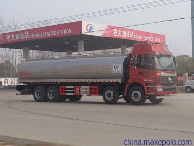 厦门市国四欧曼鲜奶运输车,液态沥青运输车