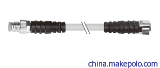 M8连接器 双端预铸带线