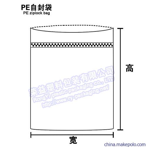 PE自封袋-袋型模型图